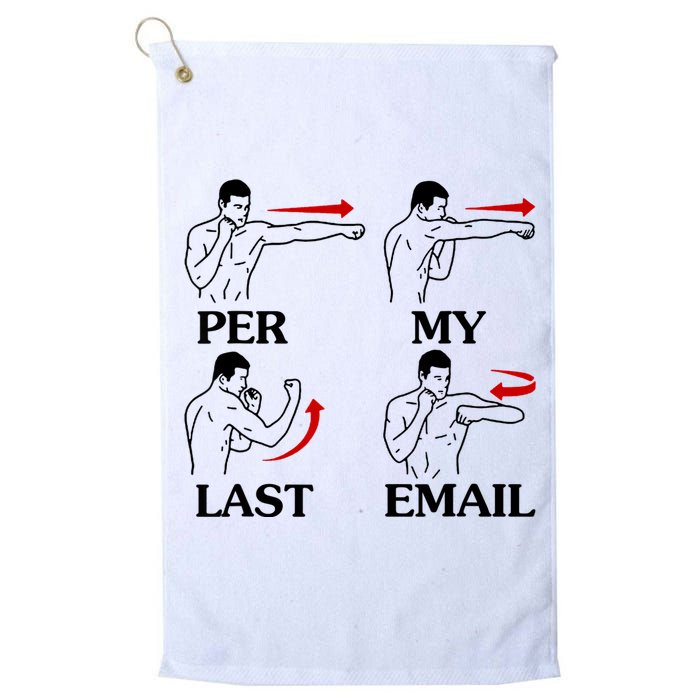 Per My Last Email Funny Men Costumed Golf Towel