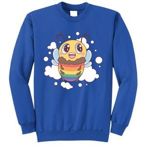 Pride Month Lgbt Flag Bee Rainbow Proud Ally Funny Gift Sweatshirt