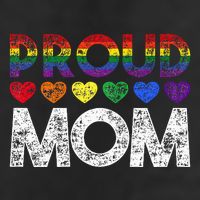 Proud Mom Lgbt 7 Panel Mesh Trucker Snapback Hat