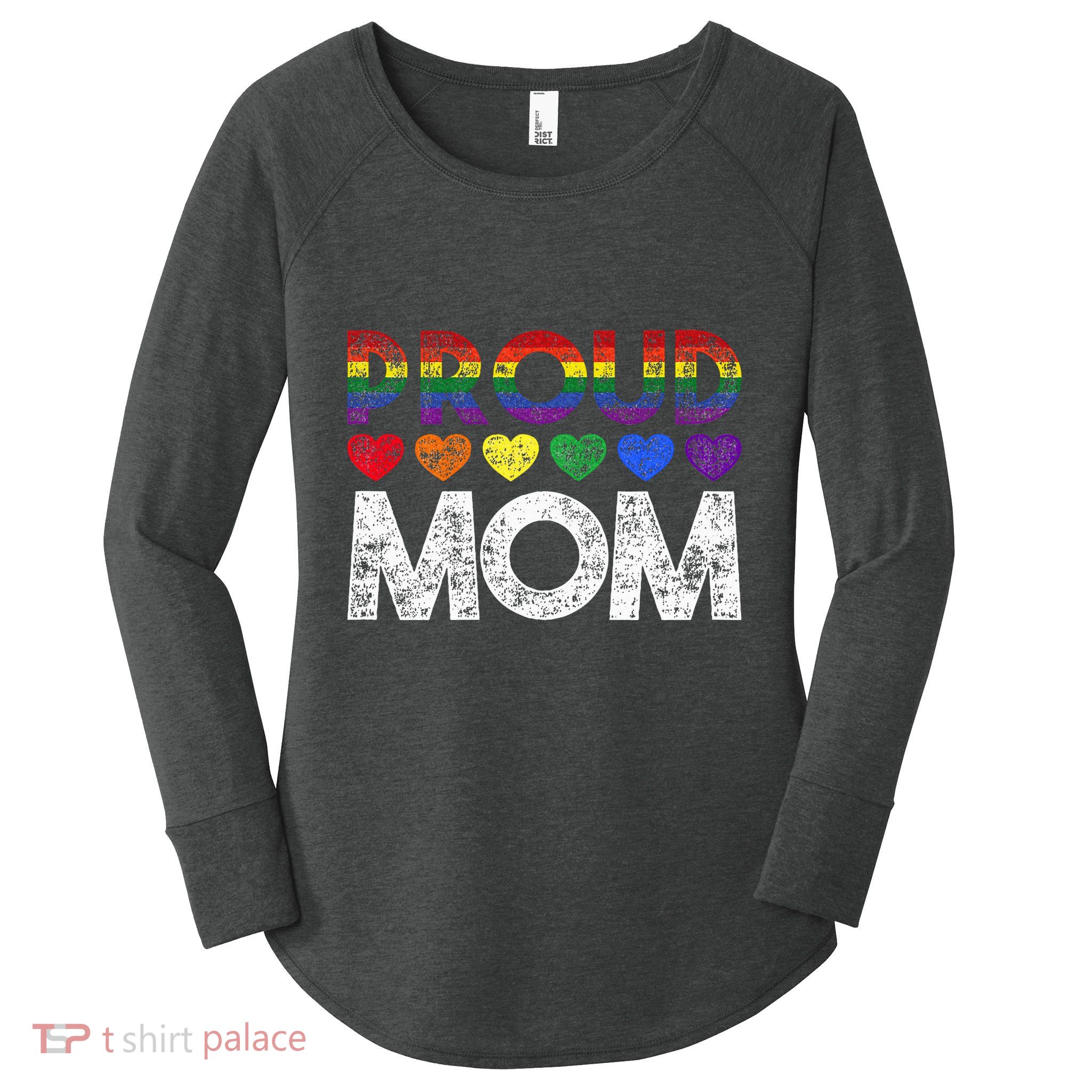 Proud Mom Lgbt Women's Perfect Tri Tunic Long Sleeve Shirt