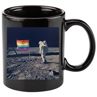 Pride Moon Landing Graphic Lgbtq Gift 11oz C Handle Ceramic Mug