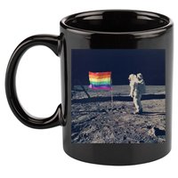 Pride Moon Landing Graphic Lgbtq Gift 11oz C Handle Ceramic Mug