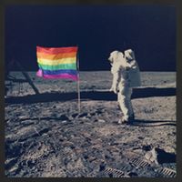 Pride Moon Landing Graphic Lgbtq Gift 11oz C Handle Ceramic Mug