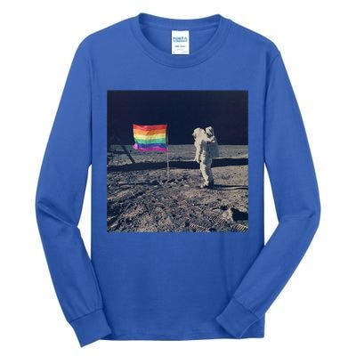 Pride Moon Landing Graphic Lgbtq Gift Tall Long Sleeve T-Shirt