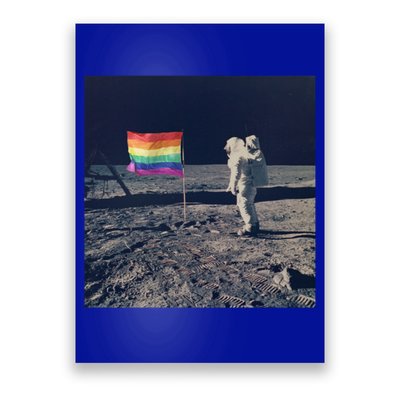 Pride Moon Landing Graphic Lgbtq Gift Poster