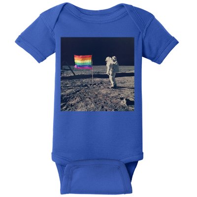 Pride Moon Landing Graphic Lgbtq Gift Baby Bodysuit