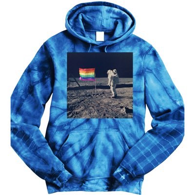 Pride Moon Landing Graphic Lgbtq Gift Tie Dye Hoodie