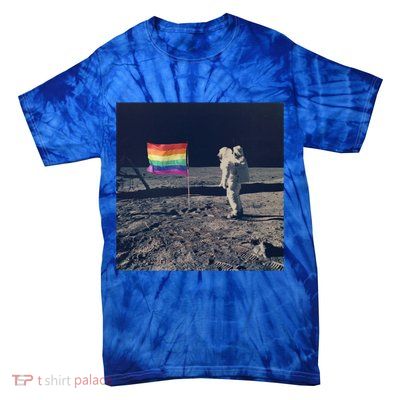 Pride Moon Landing Graphic Lgbtq Gift Tie-Dye T-Shirt