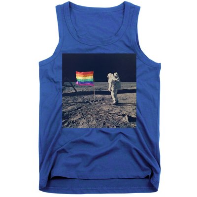 Pride Moon Landing Graphic Lgbtq Gift Tank Top