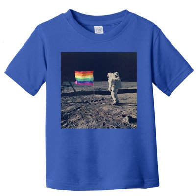 Pride Moon Landing Graphic Lgbtq Gift Toddler T-Shirt