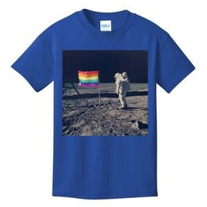 Pride Moon Landing Graphic Lgbtq Gift Kids T-Shirt