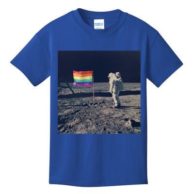 Pride Moon Landing Graphic Lgbtq Gift Kids T-Shirt