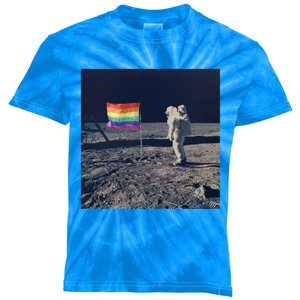 Pride Moon Landing Graphic Lgbtq Gift Kids Tie-Dye T-Shirt