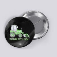 Pushing My Luck Construction Worker St Patrick's Day Boy Button