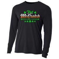 Pat McCrotch Luck Of The Irish Funny St Patricks Day Gifts Cooling Performance Long Sleeve Crew