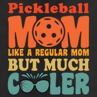 Pickleball Mom Like A Regular Mom Cool Funny Pickleball Gift 7 Panel Mesh Trucker Snapback Hat