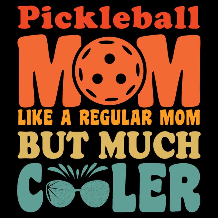Pickleball Mom Like A Regular Mom Cool Funny Pickleball Gift Cooling Performance Crew T-Shirt