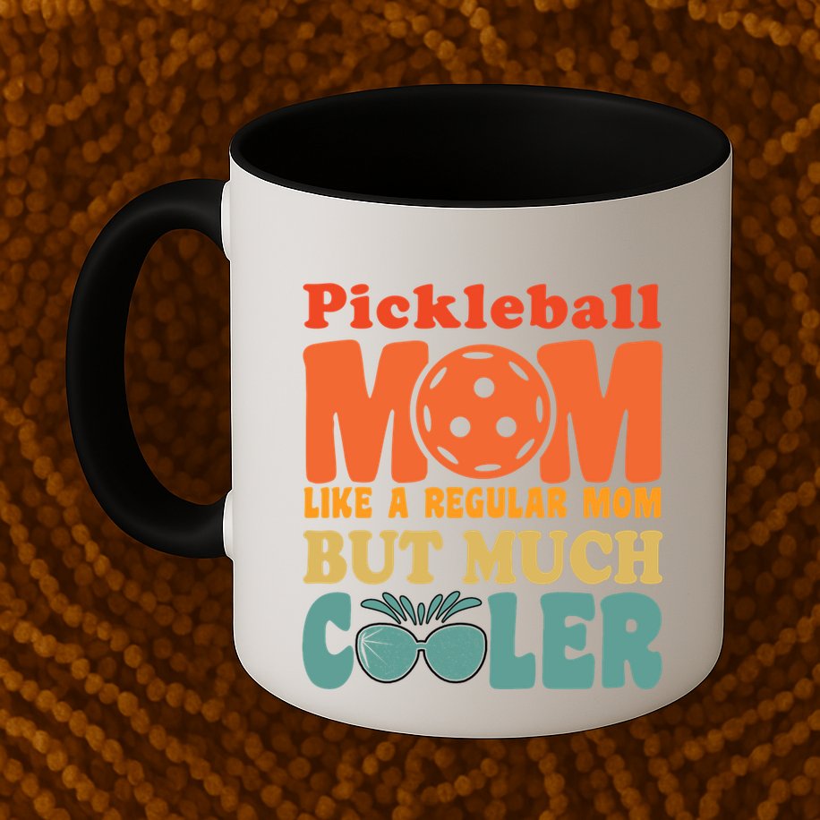 Pickleball Mom Like A Regular Mom Cool Funny Pickleball Gift Mug