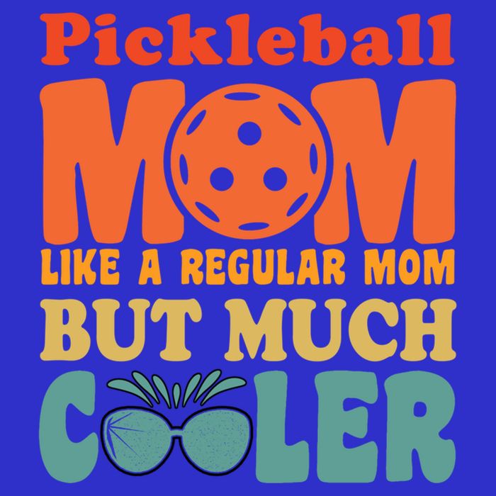 Pickleball Mom Like A Regular Mom Cool Funny Pickleball Gift Premium T-Shirt