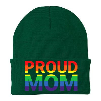 Proud Mom LGBTQ+ Lesbian Gay Support Ally Knit Cap Winter Beanie