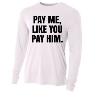 Pay Me Like You Pay Him Cooling Performance Long Sleeve Crew