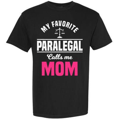 Paralegal Mom Law Legal Assistant Litigator Mother's Day Garment-Dyed Heavyweight T-Shirt