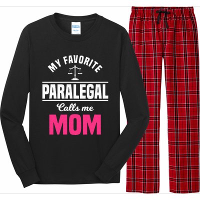 Paralegal Mom Law Legal Assistant Litigator Mother's Day Long Sleeve Pajama Set