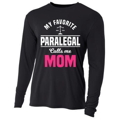 Paralegal Mom Law Legal Assistant Litigator Mother's Day Cooling Performance Long Sleeve Crew