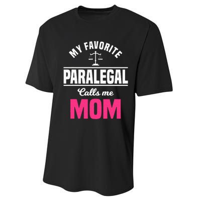 Paralegal Mom Law Legal Assistant Litigator Mother's Day Performance Sprint T-Shirt