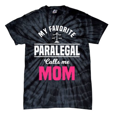 Paralegal Mom Law Legal Assistant Litigator Mother's Day Tie-Dye T-Shirt