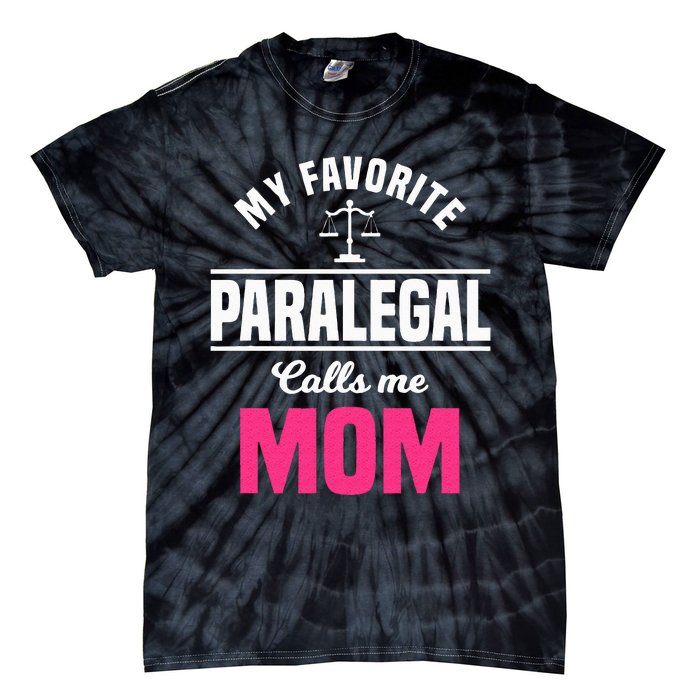 Paralegal Mom Law Legal Assistant Litigator Mother's Day Tie-Dye T-Shirt