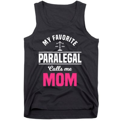 Paralegal Mom Law Legal Assistant Litigator Mother's Day Tank Top