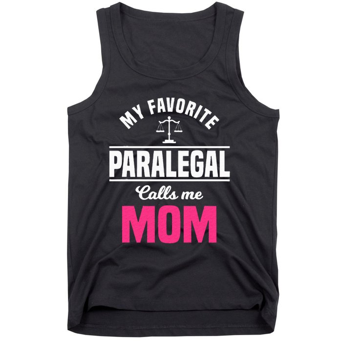 Paralegal Mom Law Legal Assistant Litigator Mother's Day Tank Top