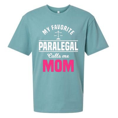 Paralegal Mom Law Legal Assistant Litigator Mother's Day Sueded Cloud Jersey T-Shirt