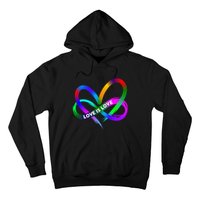 Pride Month Lgbt Straight Heart With Love Is Love Hoodie