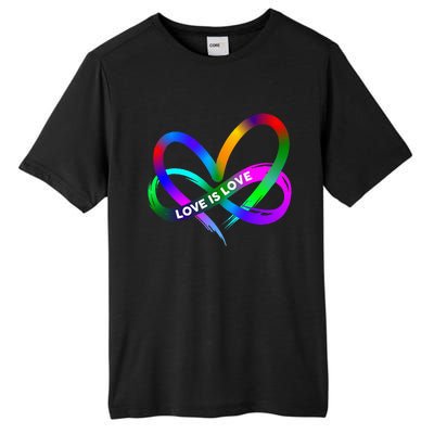 Pride Month Lgbt Straight Heart With Love Is Love Tall Fusion ChromaSoft Performance T-Shirt