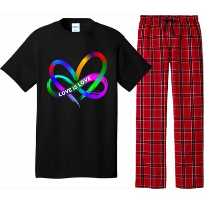 Pride Month Lgbt Straight Heart With Love Is Love Pajama Set