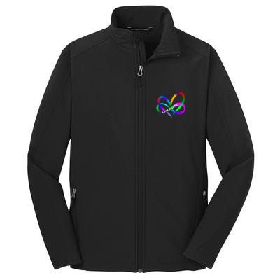 Pride Month Lgbt Straight Heart With Love Is Love Core Soft Shell Jacket