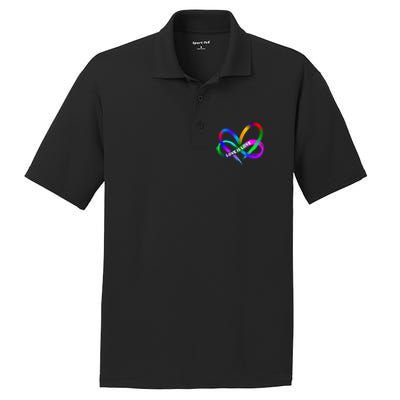 Pride Month Lgbt Straight Heart With Love Is Love PosiCharge RacerMesh Polo