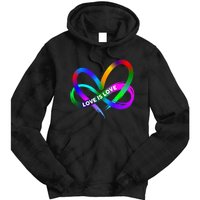 Pride Month Lgbt Straight Heart With Love Is Love Tie Dye Hoodie