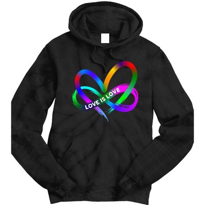 Pride Month Lgbt Straight Heart With Love Is Love Tie Dye Hoodie