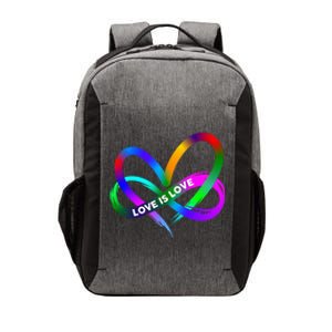 Pride Month Lgbt Straight Heart With Love Is Love Vector Backpack