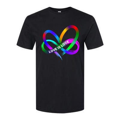 Pride Month Lgbt Straight Heart With Love Is Love Softstyle® CVC T-Shirt