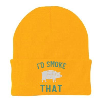 Pork Meat Lover Bbq Grillmaster Grilling Funny Barbecue Gift Knit Cap Winter Beanie