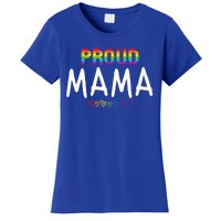 Proud Mama Lgbtq Pride Month Rainbow Heart Cute Lgbt Mom Gift Women's T-Shirt