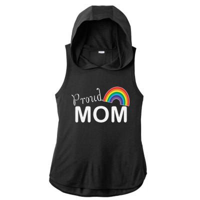 Proud Mom Lgbtq Month Lgbt Mom Son Daughter Cute Gift Ladies PosiCharge Tri-Blend Wicking Draft Hoodie Tank