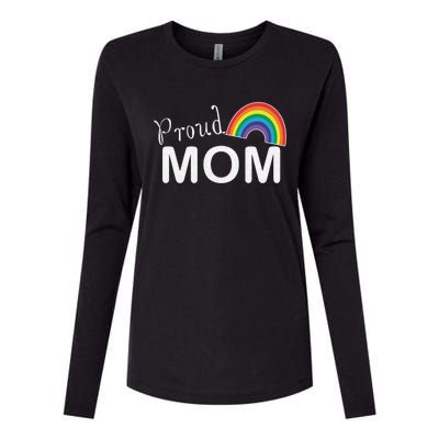 Proud Mom Lgbtq Month Lgbt Mom Son Daughter Cute Gift Womens Cotton Relaxed Long Sleeve T-Shirt