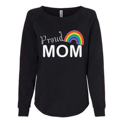 Proud Mom Lgbtq Month Lgbt Mom Son Daughter Cute Gift Womens California Wash Sweatshirt