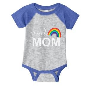 Proud Mom Lgbtq Month Lgbt Mom Son Daughter Cute Gift Infant Baby Jersey Bodysuit