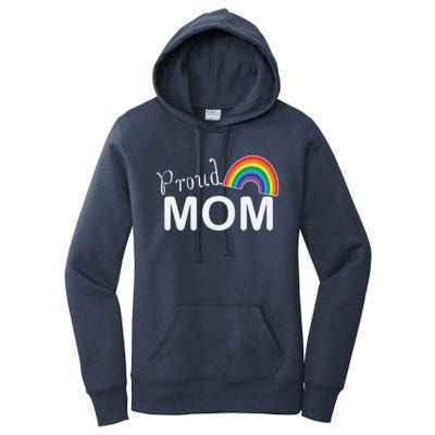 Proud Mom Lgbtq Month Lgbt Mom Son Daughter Cute Gift Women's Pullover Hoodie